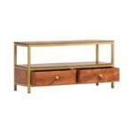 Sideboard 90x30x45 cm solid acacia wood - image 3