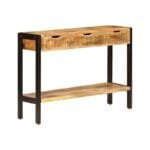 Sideboard with 3 drawers solid hose wood - image 2