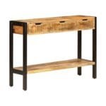 Sideboard with 3 drawers solid hose wood - image 3