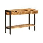 Sideboard with 3 drawers solid hose wood - image 4