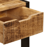 Sideboard with 3 drawers solid hose wood - image 5