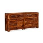 Sideboard in solid sheesham wood 160x35x75 cm