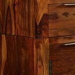 Sideboard in solid sheesham wood 160x35x75 cm - image 4