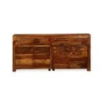 Sideboard in solid sheesham wood 160x35x75 cm - image 3