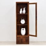 Showcase solid rosewood with drawers