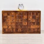 Chest of drawers solid wood massive brown