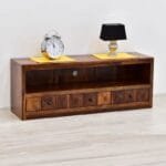 Chest of drawers solid wood honey brown