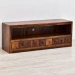 Chest of drawers solid wood honey brown - image 2