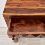 Console table solid wood with honey-brown drawers - image 3