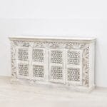 Chest of drawers white and openwork door - image 2