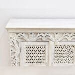 Chest of drawers white and openwork door - image 5