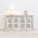 Chest of drawers white and openwork door