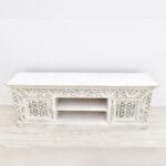 TV chest of drawers solid mango wood - image 2