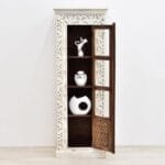 Display cabinet solid mango wood