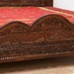 Bed in solid rosewood dark brown - image 2