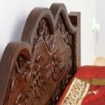 Bed in solid rosewood dark brown - image 3