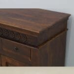 Chest of drawers in solid rosewood dark brown - image 5