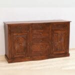 Chest of drawers in solid rosewood dark brown - image 2