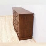 Chest of drawers in solid rosewood dark brown - image 5