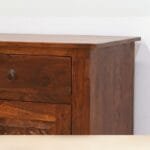 Chest of drawers in solid rosewood dark brown - image 4