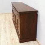 Chest of drawers in solid rosewood dark brown - image 3