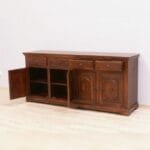 Chest of drawers in solid rosewood dark brown - image 4