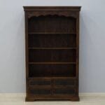 Bookcase in solid acacia wood hand carved - image 11