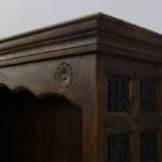 Bookcase in solid acacia wood hand carved - image 6
