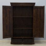 Wardrobe solid acacia wood carved - image 10