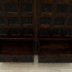 Wardrobe solid acacia wood carved - image 2