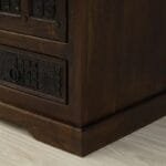 Wardrobe solid acacia wood carved - image 13