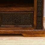 TV chest Solid wood acacia carved 4 drawers - image 5