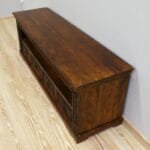 TV chest Solid wood acacia carved 4 drawers - image 4