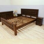 Acacia solid wood hand-made carved beds - image 4