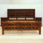 Acacia solid wood hand-made carved beds - image 3