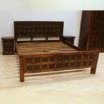 Acacia solid wood hand-made carved beds - image 2