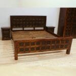 Acacia solid wood hand-made carved beds - image 7