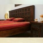 Acacia solid wood hand-made carved beds - image 5