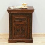 Acacia solid wood bedside table