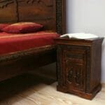Acacia solid wood bedside table - image 2
