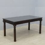 Acacia solid wood 6 chairs dinner set table - image 7