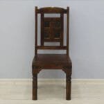 Acacia solid wood 6 chairs dinner set table - image 6