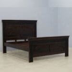 Acacia solid wood hand carved bed - image 4