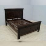 Acacia solid wood hand carved bed - image 5