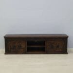 Acacia solid wood TV stand