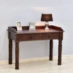 Solid rosewood desk brown dark - image 2