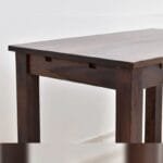 Dinner set solid rosewood table 4 chairs dark brown - image 8
