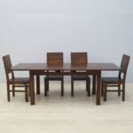 Solid rosewood 6 chairs Dinner set table