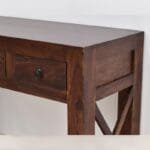 Solid rosewood console table classic dark brown - image 8