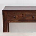 Solid rosewood console table classic dark brown - image 5
